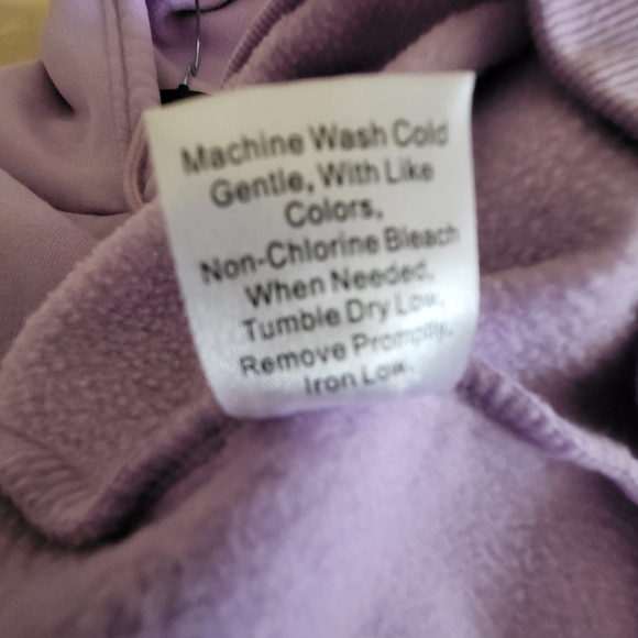 Shein Womens M Hoodie Light Purple 'It's Not That Serious' - Picture 5 of 6